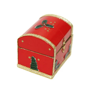 1:12 Miniatiūriniai Kalėdų Dovanų Dėžutė Lėlių 
