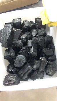 1 vnt gydymo akmuo 100% Natūralus juodas turmalinas kristalų reiki gydymo akmuo kristalas pavyzdys apdaila