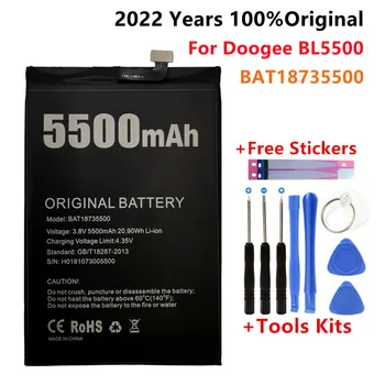 100% Originalus BAT18735500 baterija 5500mah Už Doogee BL5500 Lite mobiliųjų Telefonų baterijas Doogee BL5500 baterija + nemokamas Įrankiai