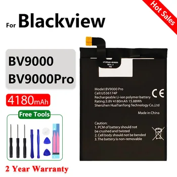100% Originalus Naujas 4180mAh BV 9000 Baterija Blackview BV9000 Pro BV9000pro Pakeitimo Telefono Baterijų Bateria+Nemokamas Įrankiai