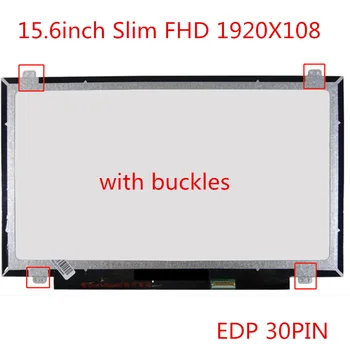15.6 Nešiojamas LCD Ekranas B156HAN02.1 LP156WF9-SPK3 NV156FHM-N47 Lenovo ThinkPad T570 T580 E580 E585 E590 E595 30pin eDP