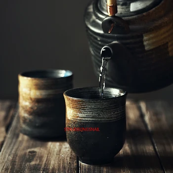 170Ml 200Ml Japonų Stiliaus Teacup Vandens Puodelį Tauriosios Keramikos, Rankomis dažyti Kungfu Teacup Virtuvė Drinkware