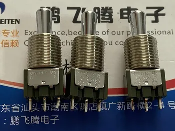 1PCS Japonija NKK M-2018L/B M2018BB1W01 3-pin, 3-pavarų perjungimo jungiklis dvigubas reset kairę ir į dešinę, purtant galvą svirtinis jungiklis 12mm