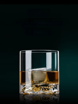 300ml Japonija 3D Kalnų Viskio Stiklo Fine Crystal Senamadiškas Wineglass Dovana Tvarkingas Viskio Degustacija Taurė Brendžio, Puodelis Dropshipping