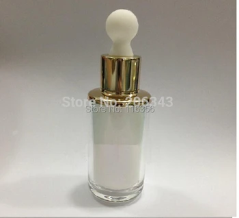 30ml perlų balta akrilo užkratas butelį serumas ,eteriniai aliejai ,kosmetikos konteinerių Kosmetikos butelis,Kosmetikos Pakuotės