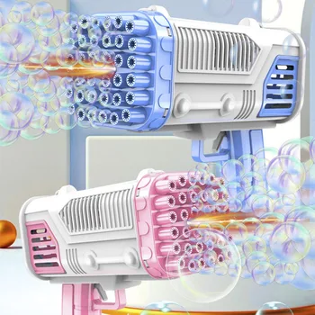 36-Hole Bazooka Burbulas Mašina Žaislo Elektros Muilo Vandens Burbulas Pūstuvas Su Šviesos Vasaros Šalis Lauko Žaislas Vaikams, Vaikų Dovanų