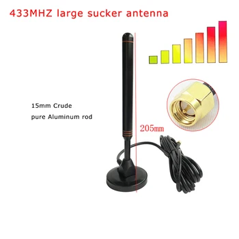 433M/470MHz Lora Stiprus magnetinis griebtuvas antenos Aliuminio strypas skaitmeninio perdavimo Semtech SX1262 SX1268 Di siuntimo ir priėmimo Modulis