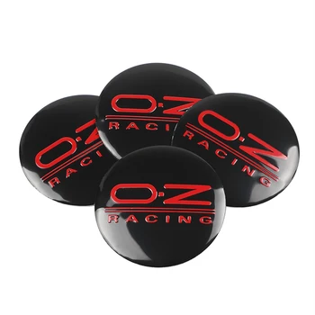 4pcs 56mm 3D OZ Racing Logotipu Automobilio Vairo padangų Varantys Centras Ženklelis lipdukas Stebulės Dangtelis Emblema Lipdukai Simbolis Automobilių stiliaus Apdaila