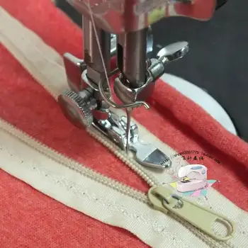 4PCS Kojos siuvimo mašina užtrauktukas dvigubas pėdelės vienašališkai pėdelės pėdelės DAINININKAS brolis JANOME siuvimo