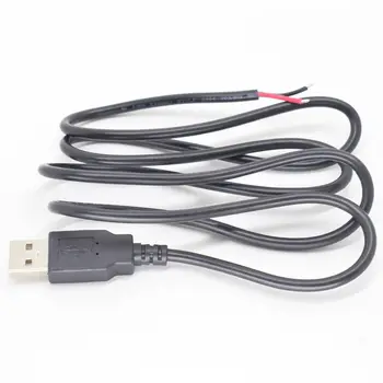 50pcs 1M/3.3 FT 20AWG USB 2.0 Male Plug 2pin laidą 