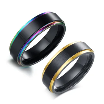 6mm Titano Plieno Rainbow Ring 