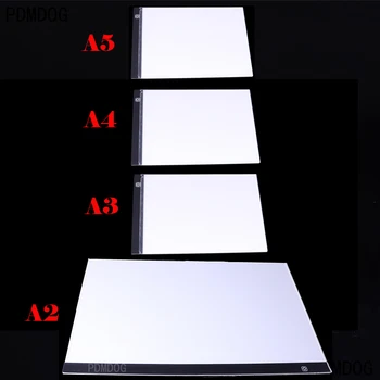 A2 A3 A4 Skaitmeninės Grafikos Tablečių Piešimo Tablet LED Šviesos Lauke USB Grafika Rašymo Bloknote Kopijuoti Valdyba Meno Eskizavimo Tapybos Lentelė