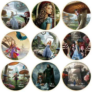 Alice Progines monetas, Animacijos, Kino ir Televizijos Periferinių Monetos Auksu Monetos Ženkliukų Kolekcija Dovana