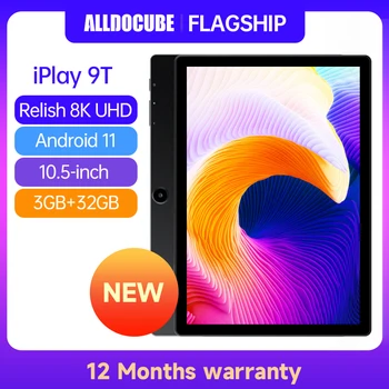 ALLDOCUBE iplay 9T Android 11 Tablet 10.5 colio 3GB +32GB SSD Tablet PC 1920×1280 IP 8K Dekodavimo 477g Svoris