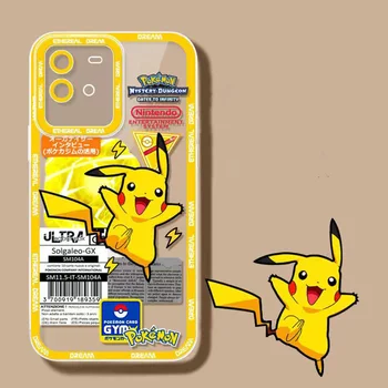 Animacinių Filmų Pokemon Telefono Dėklas Pikachu Priedai Mielas Anime Taikyti Iphone14Promax 13 12 11 Xsmax Xr Apsaugoti Anti-Drop Mergaitėms Dovanų