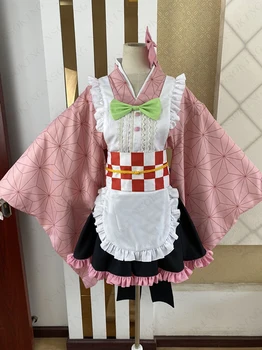 Anime Demon Slayer:Kimetsu nr. Yaiba Kamado Nezuko kambarinės apranga lolita dress Cosplay Kostiumų individualų