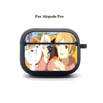Anime Natsume yuujinchou AirPods Pro Padengti AirPods Pro Ausinių maišelis Minkštas Silikoninis Bluetooth Apsauginės Ausinės Atveju
