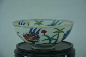 Antikvariniai MingDynasty porceliano dubuo,Pastelinių gėlių dubenėlį,Rankomis dažyti amatų,Surinkimo ir Puošmena,Nemokamas pristatymas