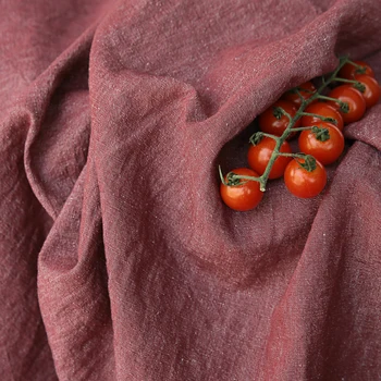 Aukštos kokybės lino ir medvilnės tissus Senas raudonas verpalai dažyti audinys Aukštos klasės suknelė cheongsam kratinys