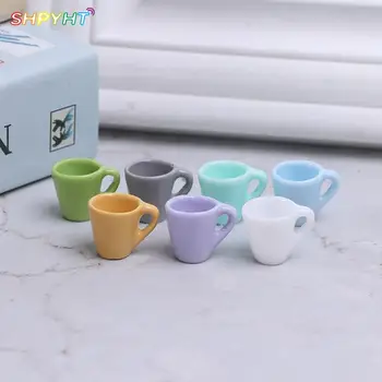 Aukštos Quality10pcs Mini Miniatiūriniai Lėlių Kavos Puodelį, Virtuvė Kambarys Maistą, Gerti Namų Stalo Dekoro Lėlės Priedai