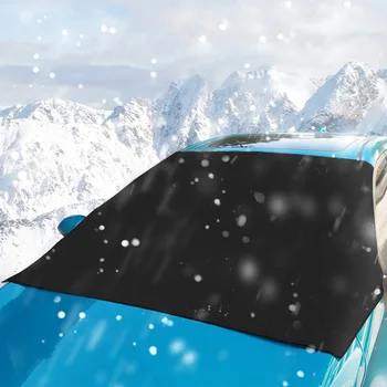 Automobilio priekinio Stiklo Dangtis Automobilių Langas, Stoglangis Snow Shield Vandeniui Sun-proof Anti-UV Saulės Blokatorius Su galinio vaizdo Veidrodžio Dangtelis