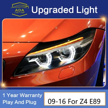 Automobilio Stilius 2009-2016 Metų LED Žibintų BMW Z4 E89 Priekiniai Žibintai Lempa Su LED Dienos Važiavimo Šviesos
