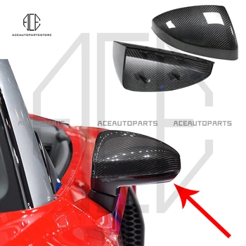 Automobilių veidrodėliai padengti Audi R8 TTRS klijuoti ant stiliaus anglies veidrodžio dangtelis 2015-2018