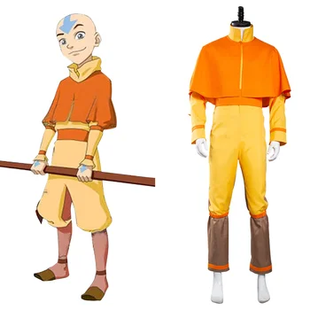 Avatar: The Last Airbender Avatar Aang Cosplay Kostiumų Jumpsuit Kostiumai Helovyno Karnavalas Kostiumas