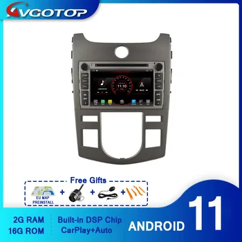 AVGOTOP Android 11 WINCE Bluetooth GPS, Automobilių Radijo DVD Grotuvas, KIA FORTE CERATO KOUP 2008 2011 2G 16G MP4 Transporto priemonės Daugiaformačių