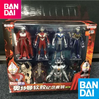 BANDAI Naujas Ultraman Žaislų Rinkinys Minkštos Gumos Herojus Monstras Žaidime Serijos Deluxe Kostiumas Šviesos Kovotojas Pergalę Pakuotėje Vaikų Dovanų