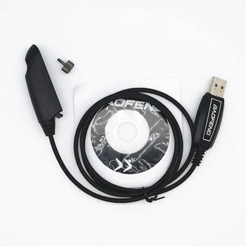 Baofeng USB Programavimo Kabelis Walkie Talkie UV9R Plius A58 9700 S58 Nešiojamų Du Būdu Radijo Priedai Su CD Programinė įranga
