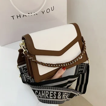 Beibao tekstūros vakarų stiliaus krepšys 2021 naujas mados paprastas mažas kvadratas maišelį su plačiu peties dirželis