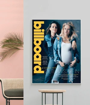 Brandi Carlile ir Margo Kaina Billboard Padengti Albumą Drobės Plakatas Hip-Hop Reperis Pop Star Sienų Tapybos Apdaila (be Rėmelio)
