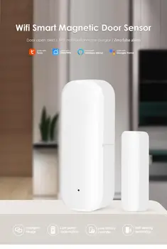 CoRui Tuya Smart WiFi Durys, Automatinės Langų Jutiklis Durų Magnetiniai Signalo Detektorius Nepriklausomų Magnetinis Jutiklis Dirbti Su Alexa, Google