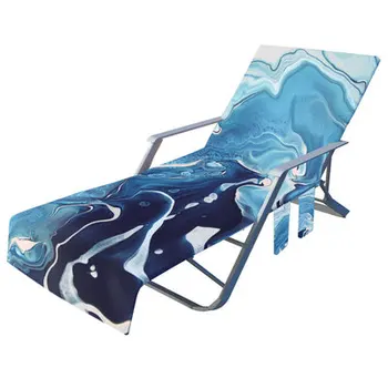Daugiafunkcinis Mikropluošto Tingus Kėdė Padengti Rankšluostį Lauko Portable 3D Atspausdintas Paplūdimys, Sodas Plaukti Baseinas Kėdė Padengti Kilimėlis
