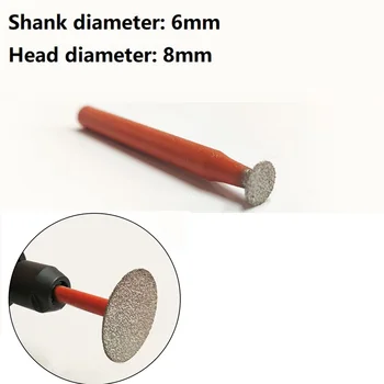 Deimantų Šlifavimo Galvos Head Jade Montuojamas Pakeitimo Akmens Įrankius 8-30mm Priedai Pjovimo Deimantų Šlifavimo, Šlifavimo