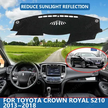 Dešinėje pusėje Didelis Poliesterio Pluošto Anti-UV Automobilio prietaisų Skydelio Dangtelį Kilimėlis Toyota Crown Royal S210 2013~2018 Dangtis
