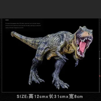 Dinozaurų modelis geologinio pasaulio modeliavimas pėsčiomis tyrannosaurus rex modelis žaislas gyvūnų plastiko PVC lėlės, žaislai vaikams, dovanos