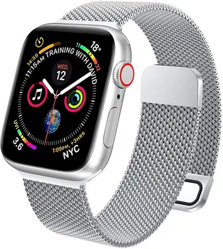 Dirželis Apple watch Band 44mm 40mm 38/42mm 45/41mm Accessories Magnetine Kilpa Metalo smartwatch apyrankę iWatch 