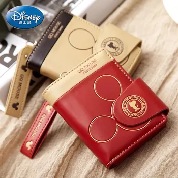 Disney Nauja Mickey Ponios Monetos Rankinėje Prabangos Prekės ženklo Mados Ponios Piniginė Didelės Talpos Multi-card Lizdas Lankstymo Studentų Piniginės