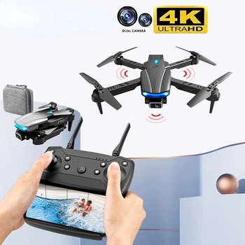 Drone 4k su Profesionaliais HD Dual Camera Fpv Drone Infraraudonųjų spindulių Išvengti Kliūčių Aukštis Išlaikyti Vieną Pagrindinių Grįžti Quadcopter Žaislas