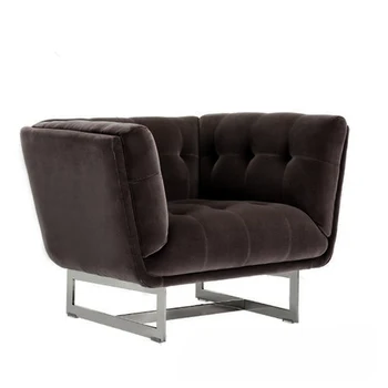 Europos stiliaus metalo aksomo laisvalaikio sofa-lova, kėdės su atlošais aukštos kokybės kėdė su geriausia kaina parduoti