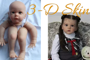 FBBD 3-D ODOS Dažymas 24inch Reborn Baby Doll Mattia Aukštos Kokybės Mechanizmai Rinkinys Kalėdų Dovana Lėlės Mergina