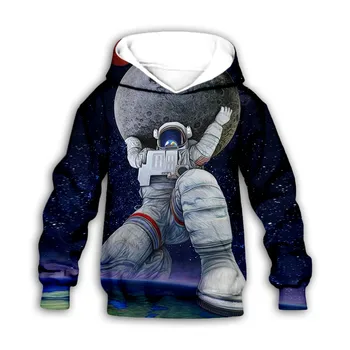 Galaxy Astronautas 3d atspausdintas Hoodies šeimos kostiumą, marškinėlius užtrauktukas Megztinis, Vaikams, Kombinezonas Palaidinukė Tracksuit/Ziajać Šortai 07
