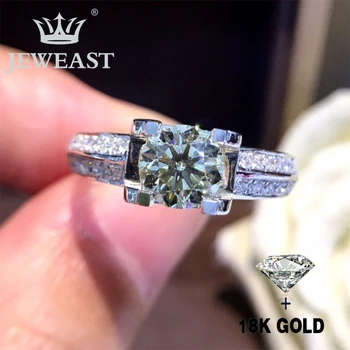 Gamtinių Deimantų, 18K Aukso Gryno Aukso Žiedas Gražus Brangakmenio Žiedas Gera Upscale Madinga Klasika Šalies Fine Jewelry Karšto Parduoti Naujus 2020 m.