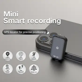GF21 Mini GPS Realaus Laiko Automobilio Tracker Anti-Lost Prietaiso Valdymas Balsu Įrašymo Locator HD Mikrofonas, WIFI+LBS+GPS Pos GPS Tracker