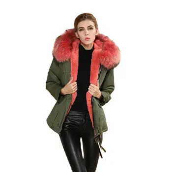 Gražus ponios žiemos striukė individualų priimtina Moteris mados paltas