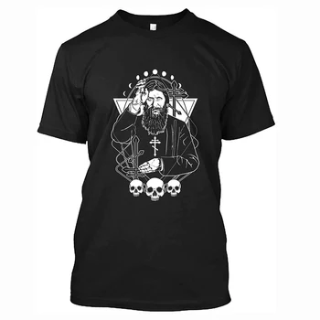 Grigori Yefimovich Rasputin rusijos Mystic Marškinėliai trumpomis Rankovėmis 100% Medvilnės Atsitiktinis O-Kaklo Vasaros Vyrai T-shirt Dydis S-3XL