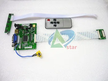 HDMI + 2AV+ VGA LCD Vairuotojo Valdiklio plokštės Rinkinys Skydelis CLAA070ND02/EJ070NA02/AT070TNA2 V. 1 1024*600