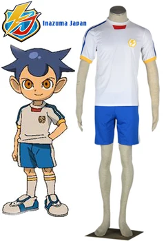 inazuma11 Anime Cos Helovinas SoccerUniform balta Vasaros Mokyklos Vienodos Cosplay Animacinių filmų Vyras Moteris Cosplay Kostiumas